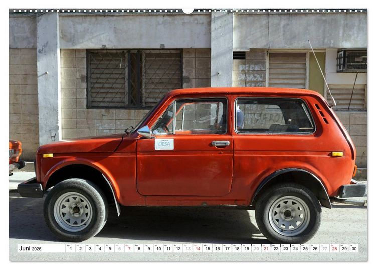 Produktbild: LADA NIVA - Russlands Dauer-L&auml;ufer (hochwertiger Premium Wandkalender 2026 DIN A2 quer), Kunstdruck in Hochglanz