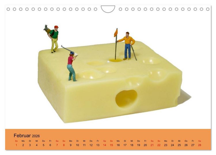 Produktbild: Little Art Food Kunstkalender (Wandkalender 2026 DIN A4 quer), CALVENDO Monatskalender