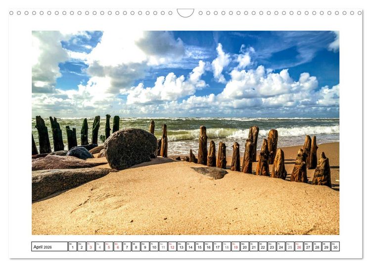 Produktbild: Sylt - Strandspaziergang (Wandkalender 2026 DIN A3 quer), CALVENDO Monatskalender