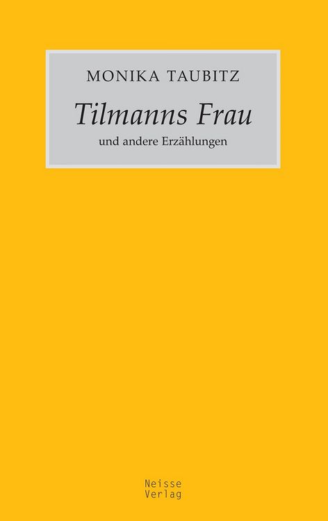 Produktbild: Tilmanns Frau und andere Erz&auml;hlungen