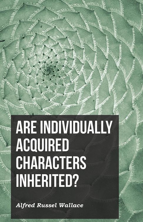 Produktbild: Are Individually Acquired Characters Inherited?