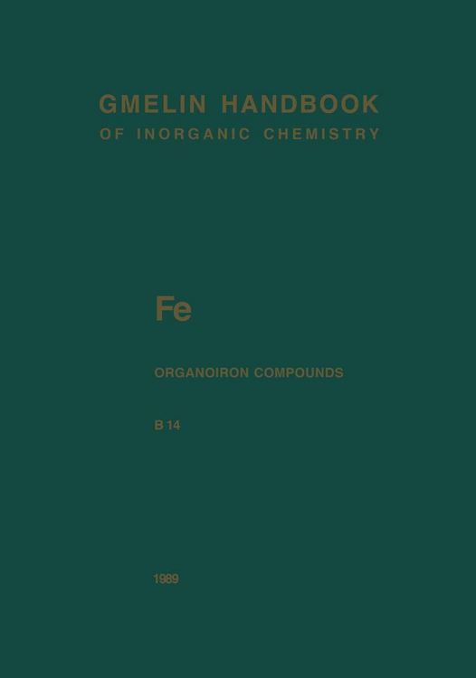 Produktbild: Fe Organoiron Compounds Part B14