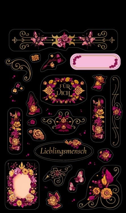 Produktbild: Stickerbogen mit 100 Stickern