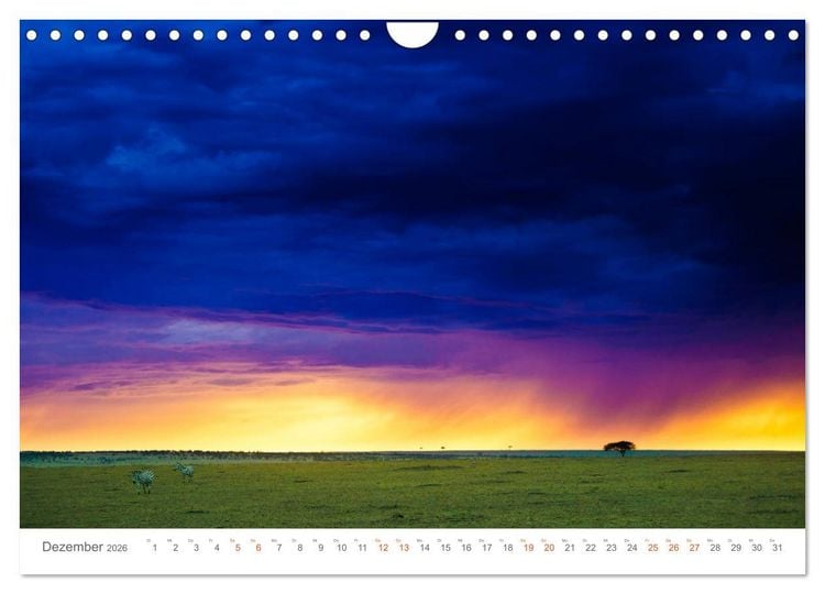 Produktbild: Safari Kenia (Wandkalender 2026 DIN A4 quer), CALVENDO Monatskalender