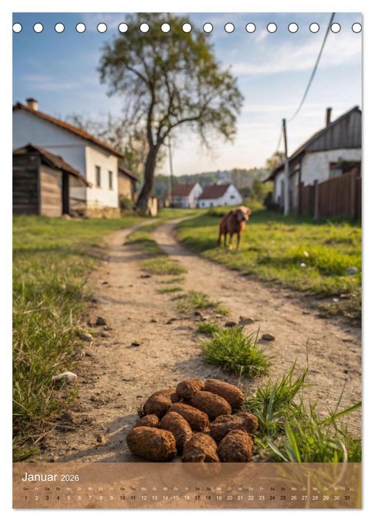 Produktbild: Der Hundehaufenkalender (Tischkalender 2026 DIN A5 hoch), CALVENDO Monatskalender