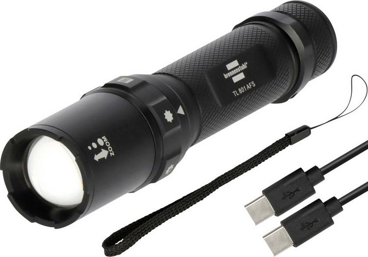 Produktbild: Brennenstuhl LuxPremium LED Taschenlampe &uuml;ber USB 800lm 42h 0.26kg