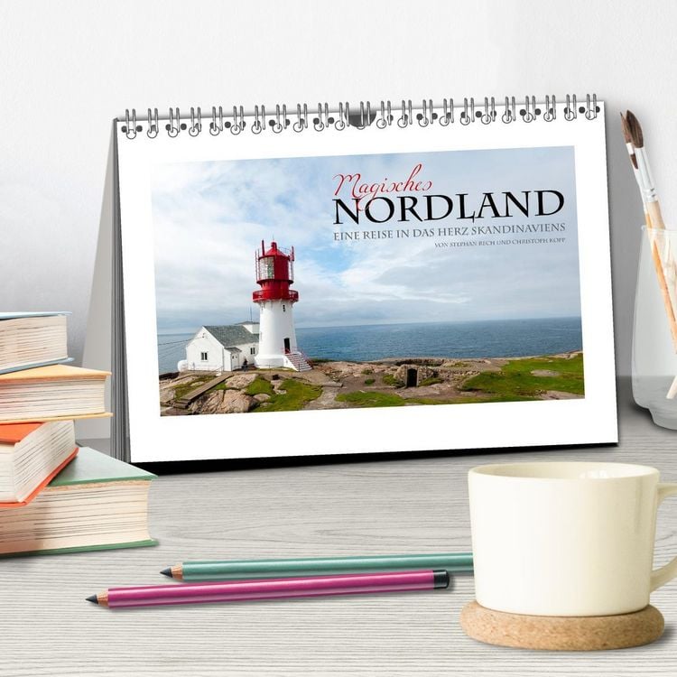 Produktbild: Magisches Nordland. Eine Reise in das Herz Skandinaviens (Tischkalender 2026 DIN A5 quer), CALVENDO Monatskalender