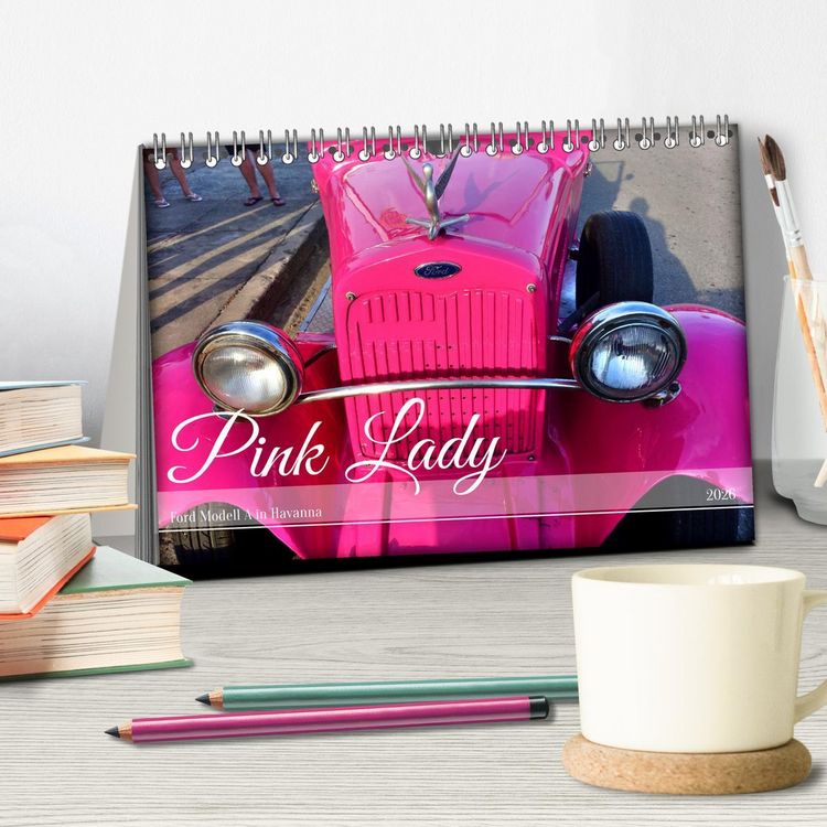 Produktbild: Pink Lady - Ford Modell A in Havanna (Tischkalender 2026 DIN A5 quer), CALVENDO Monatskalender