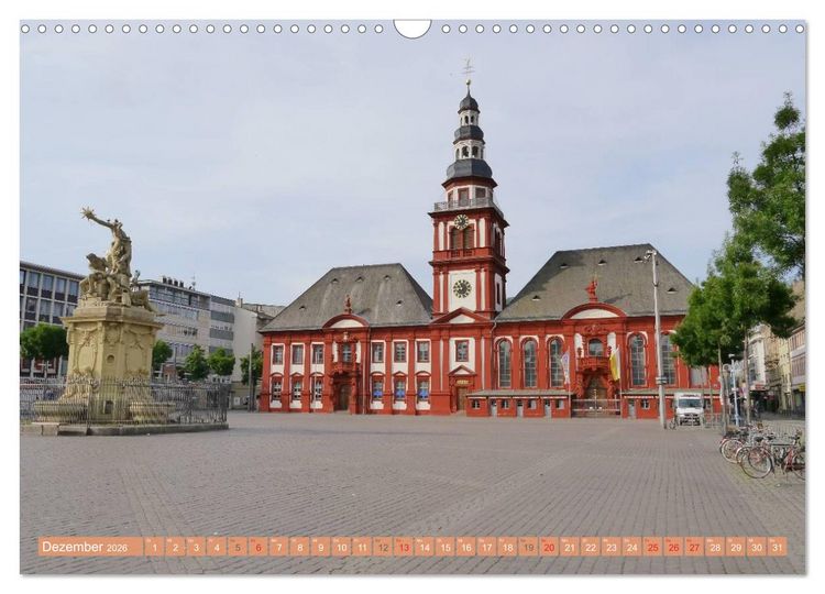 Produktbild: Mannheim - Stadt im Quadrat (Wandkalender 2026 DIN A3 quer), CALVENDO Monatskalender
