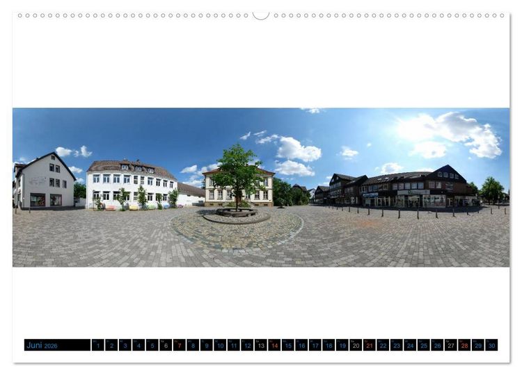 Produktbild: Bielefeld gibt es! Stadtpanoramen (Wandkalender 2026 DIN A2 quer), CALVENDO Monatskalender