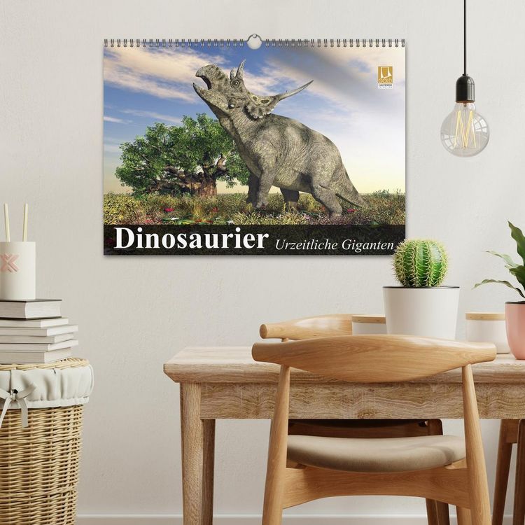 Produktbild: Dinosaurier. Urzeitliche Giganten (Wandkalender 2026 DIN A3 quer), CALVENDO Monatskalender