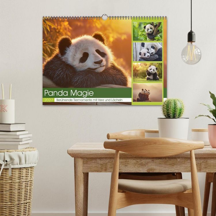 Produktbild: Panda Magie (Wandkalender 2027 DIN A3 quer), CALVENDO Monatskalender