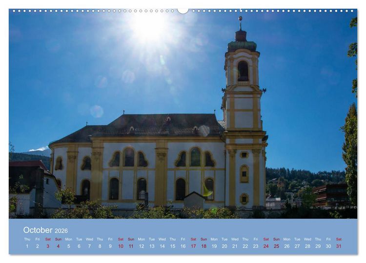 Produktbild: Innsbruck - Austria&lsquo;s capital of the alps (High Quality Premium Wall Calendar 2026 DIN A2 landscape),CALVENDO 12 Month Wall Calendar