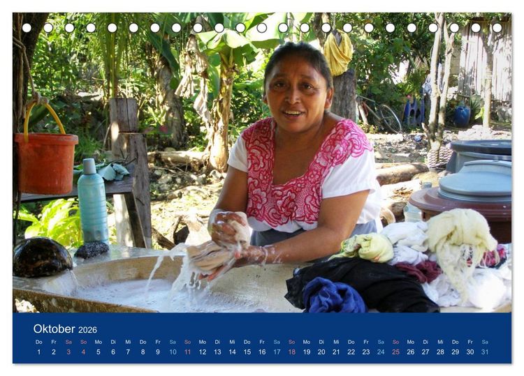 Produktbild: Maya in Yukatan 2026 (Tischkalender 2026 DIN A5 quer), CALVENDO Monatskalender
