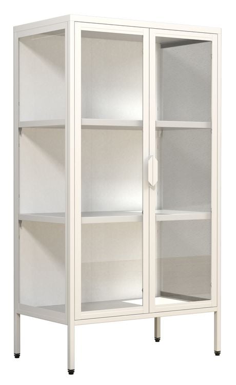 Produktbild: Stahl Glas Standvitrine Vitrine Schaukasten FlokaM