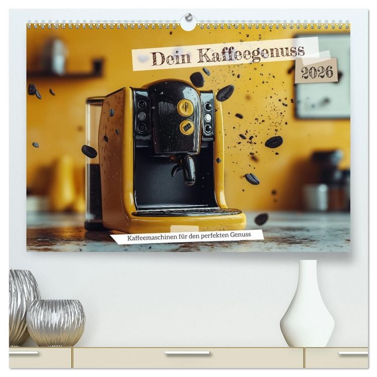 Produktbild: Dein Kaffeegenuss (hochwertiger Premium Wandkalender 2026 DIN A2 quer), Kunstdruck in Hochglanz