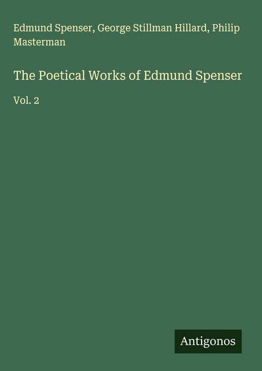 Produktbild: The Poetical Works of Edmund Spenser