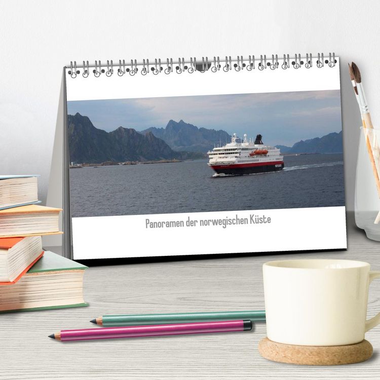 Produktbild: Panoramen der norwegischen K&uuml;ste (Tischkalender 2026 DIN A5 quer), CALVENDO Monatskalender