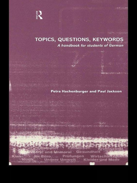 Produktbild: Topics, Questions, Key Words