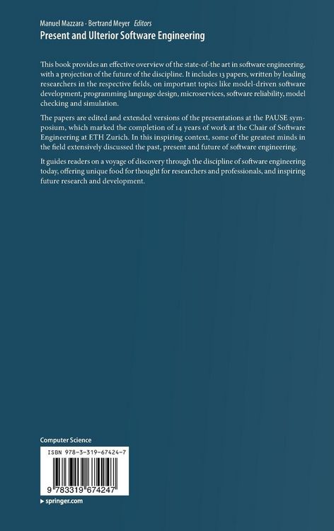 Produktbild: Present and Ulterior Software Engineering