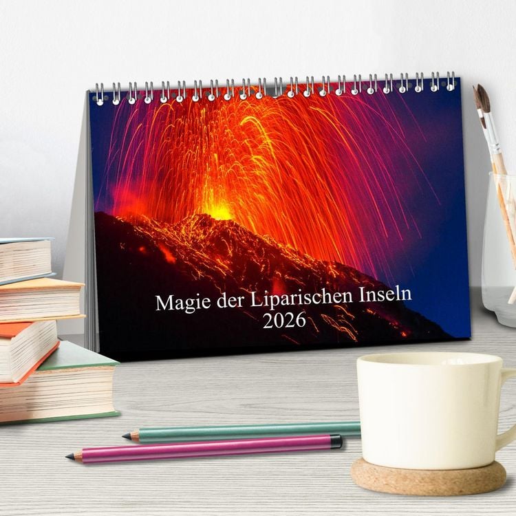Produktbild: Magie der Liparischen Inseln 2026 (Tischkalender 2026 DIN A5 quer), CALVENDO Monatskalender