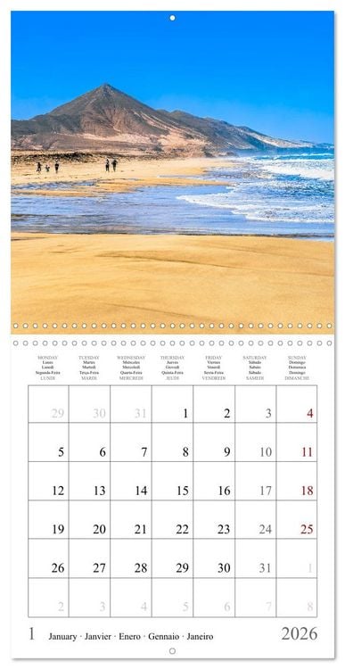 Produktbild: Canary Islands - Volcanic Beauties (Wall Calendar 2026 12 &times; 12 Inch) CALVENDO 12 Month Wall Calendar