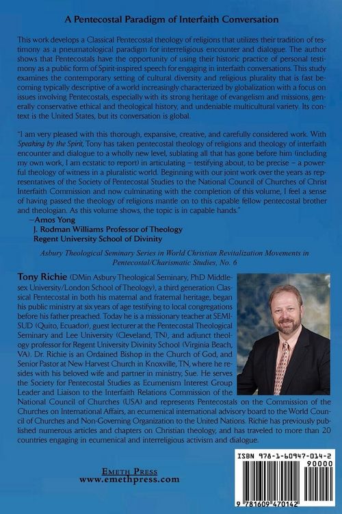 Produktbild: Speaking by the Spirit: A Pentecostal Model for Interreligious Dialogue