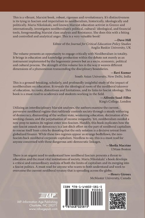 Produktbild: The Anatomy of Neoliberalism and Education