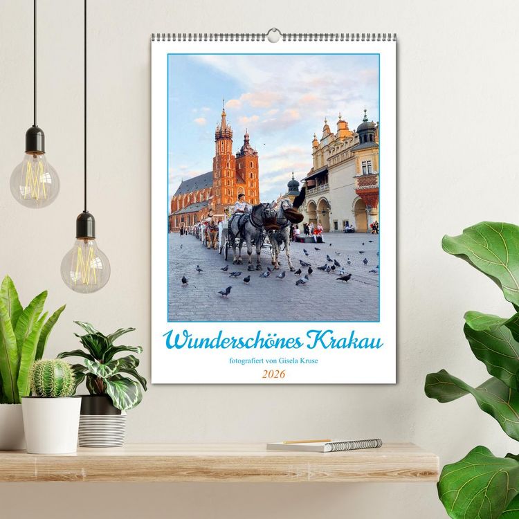 Produktbild: Wundersch&ouml;nes Krakau (Wandkalender 2026 DIN A2 hoch), CALVENDO Monatskalender
