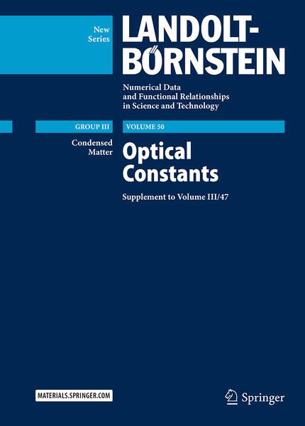 Produktbild: Optical Constants