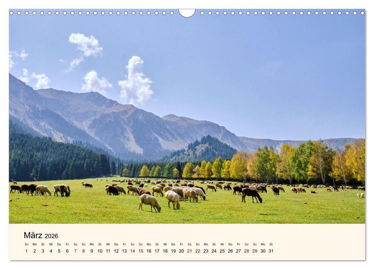 Produktbild: Kirgistan - Traumhafte Landschaften (Wandkalender 2026 DIN A3 quer), CALVENDO Monatskalender