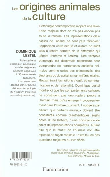 Produktbild: Les origines animales de la culture