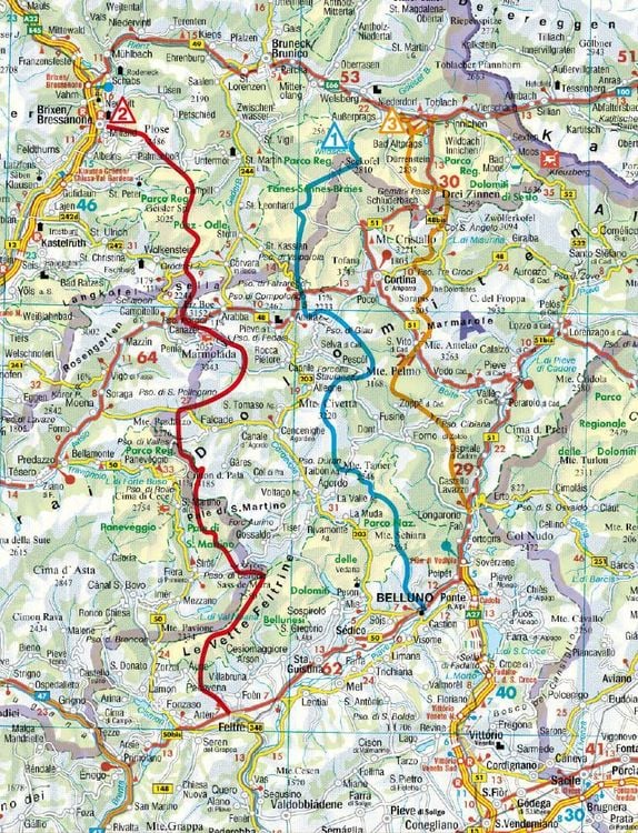 Produktbild: ROTHER Wanderf&uuml;hrer Dolomiten H&ouml;henwege 1-3