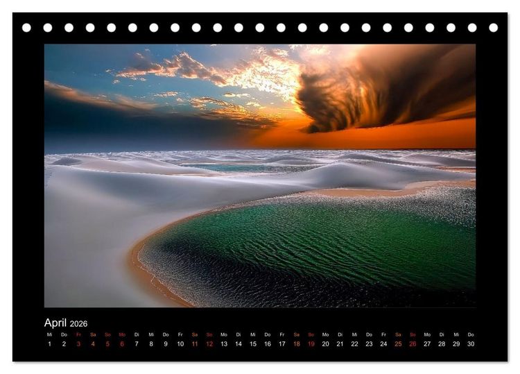 Produktbild: Brasilien - Natur, Kultur und Lebensfreude (Tischkalender 2026 DIN A5 quer), CALVENDO Monatskalender