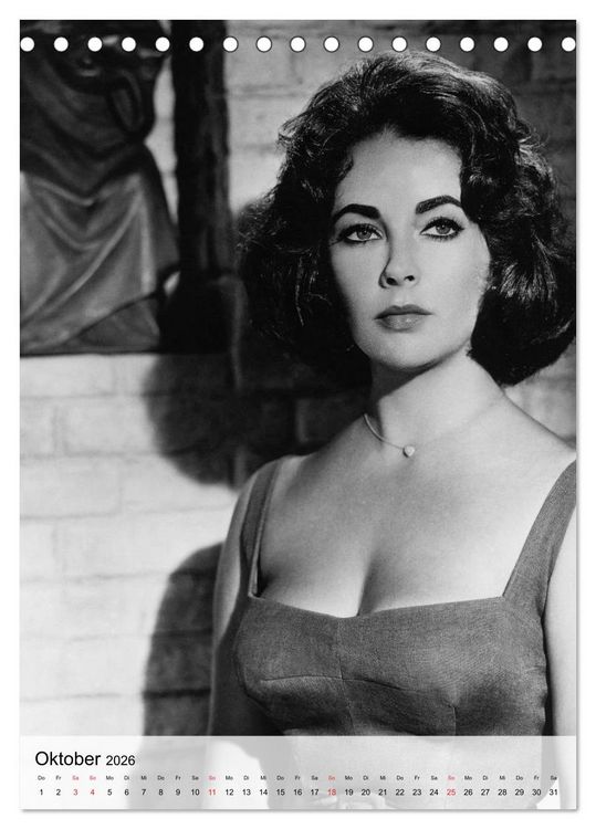 Produktbild: Elizabeth Taylor (Tischkalender 2026 DIN A5 hoch), CALVENDO Monatskalender