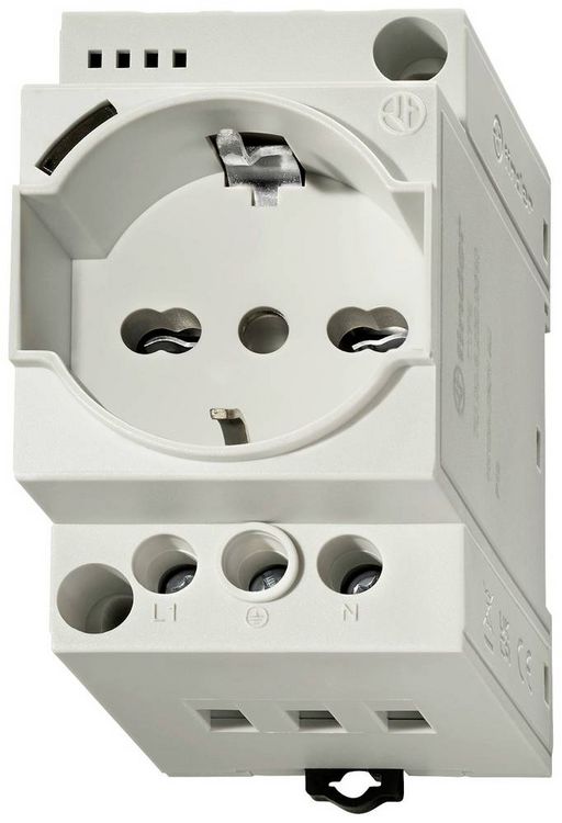 Produktbild: Finder Schaltschrank-Steckdose 7U.00.8.230.0010 Grau (RAL 7035)
