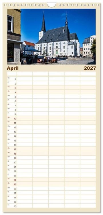 Produktbild: Familienplaner 2027 - Weimar - Mit Plan durch das Jahr mit 5 Spalten (Wandkalender, 21 x 45 cm) CALVENDO