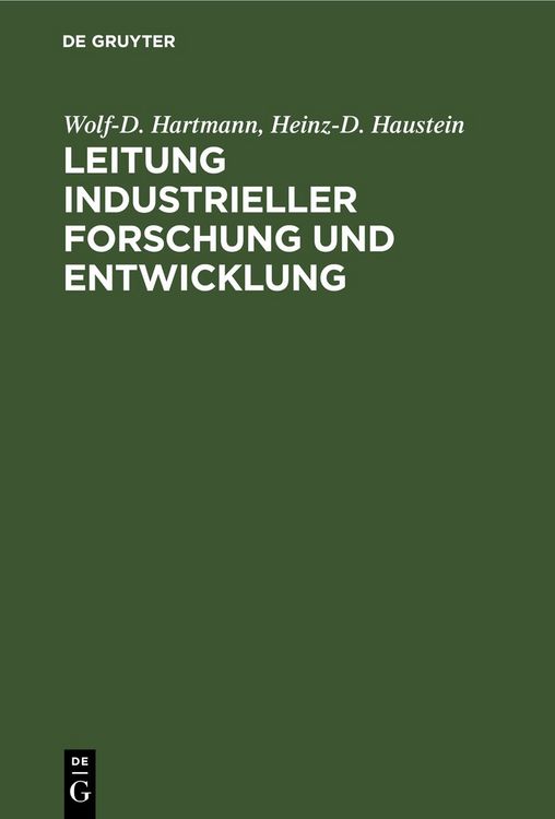 Produktbild: Leitung industrieller Forschung und Entwicklung