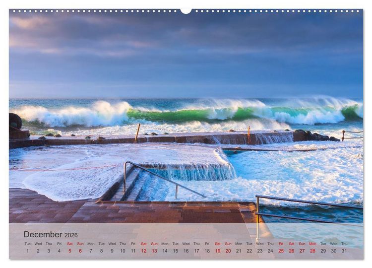 Produktbild: Beautiful Seascapes (High Quality Premium Wall Calendar 2026 DIN A2 landscape),CALVENDO 12 Month Wall Calendar