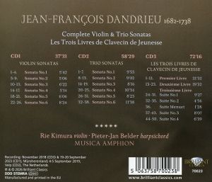 Produktbild: Dandrieu:Complete Violin & Trio Sonatas