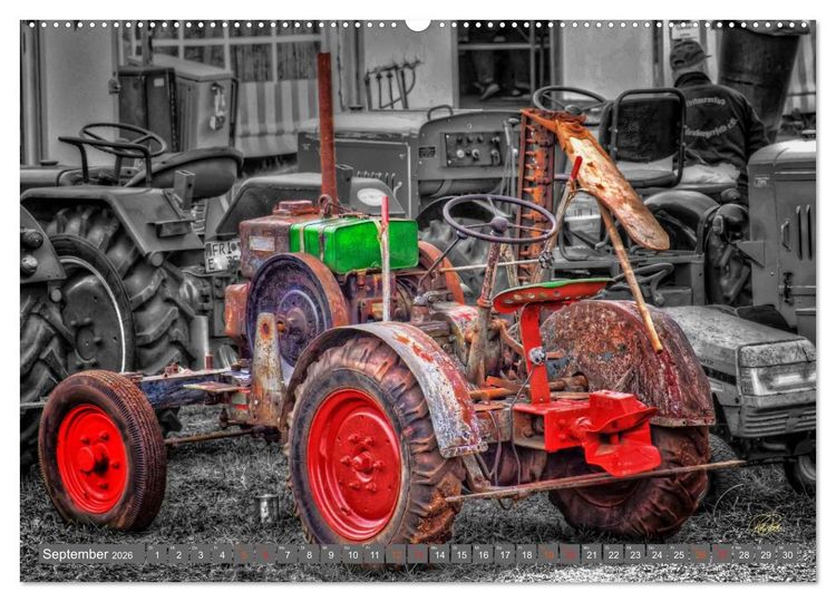 Produktbild: Traktoren - Oldtimer (hochwertiger Premium Wandkalender 2026 DIN A2 quer), Kunstdruck in Hochglanz