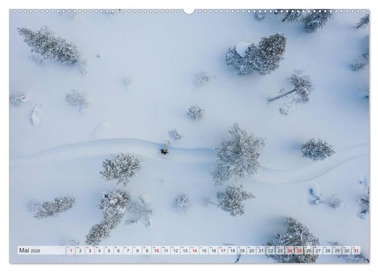 Produktbild: Lappland - Winterwandern Impressionen (hochwertiger Premium Wandkalender 2026 DIN A2 quer), Kunstdruck in Hochglanz