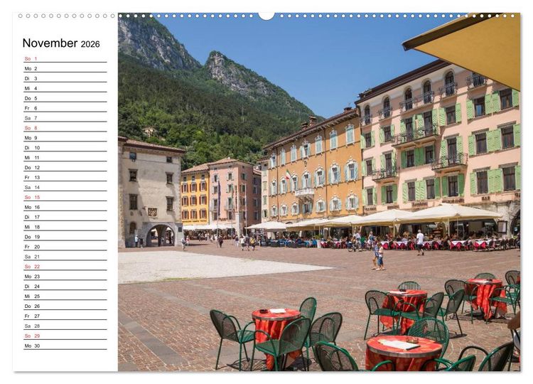 Produktbild: WUNDERBARER GARDASEE Riva del Garda und Torbole (Wandkalender 2026 DIN A2 quer), CALVENDO Monatskalender