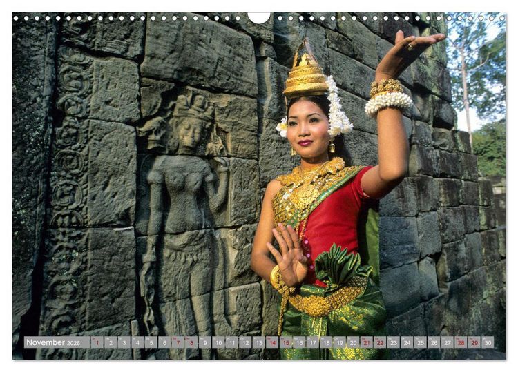 Produktbild: KAMBODSCHA - Im Reich der Khmer (Wandkalender 2026 DIN A3 quer), CALVENDO Monatskalender