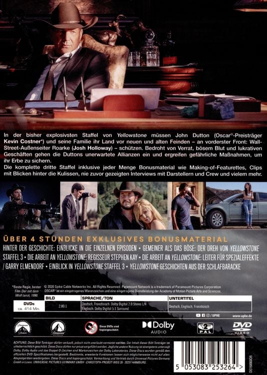 Produktbild: Yellowstone - Staffel 3 [4 DVDs]