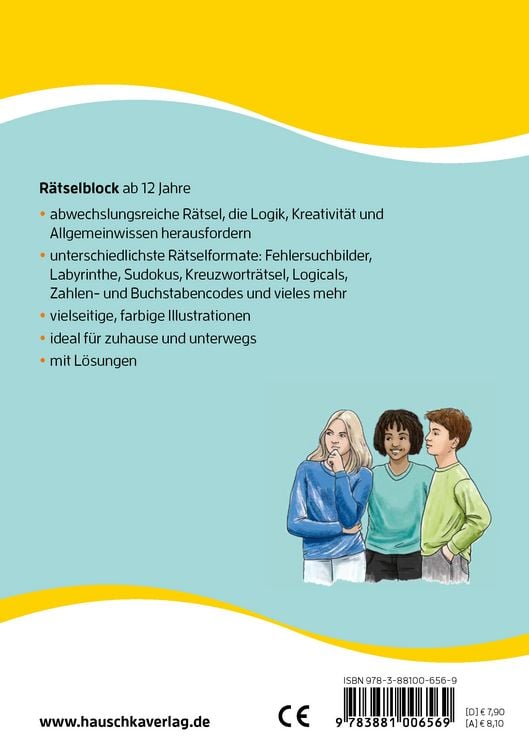 Produktbild: R&auml;tselblock ab 12 Jahre, Band 1