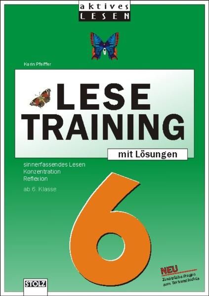 Produktbild: Lustiges Lesetraining 6. Schuljahr