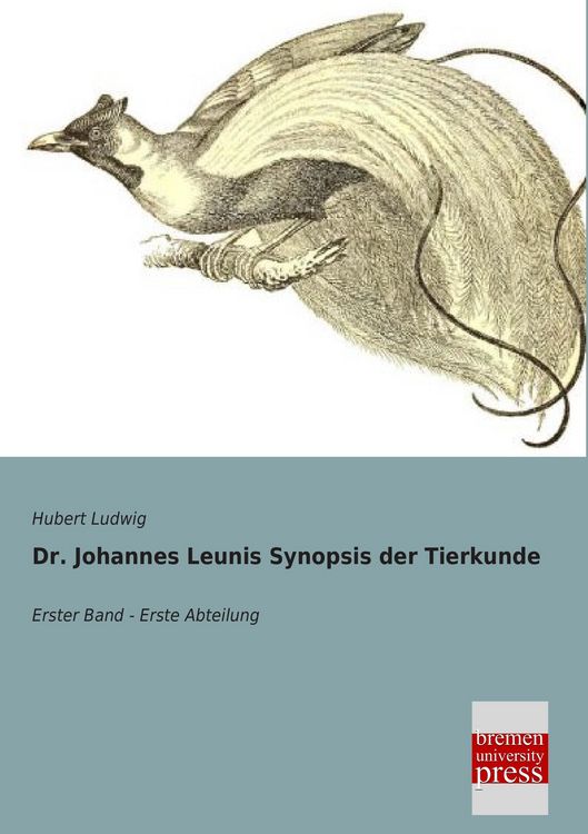 Produktbild: Dr. Johannes Leunis Synopsis der Tierkunde