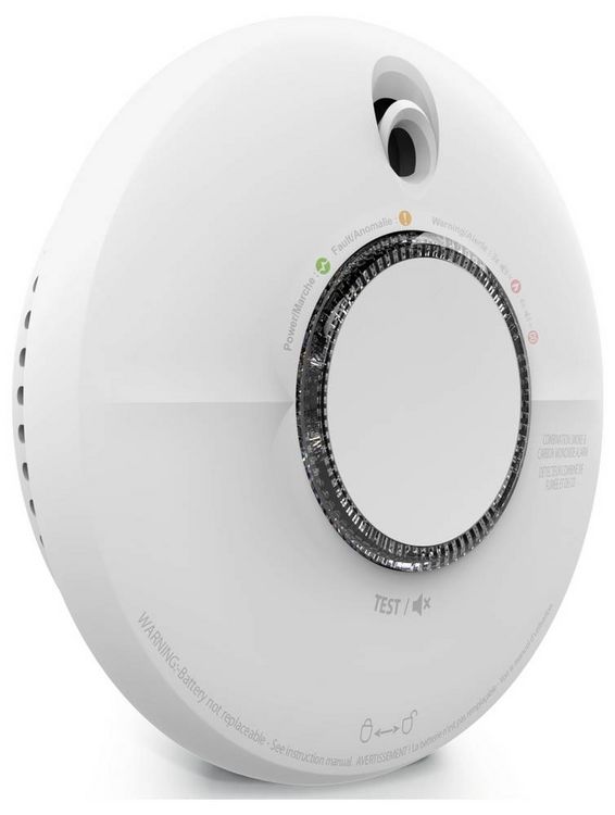 Produktbild: FireAngel SCB10-INT Rauchwarn- und Kohlenmonoxidmelder inkl. 10 Jahres-Batterie batteriebetrieben (&Oslash; x T) 134 mm x 39.4 mm
