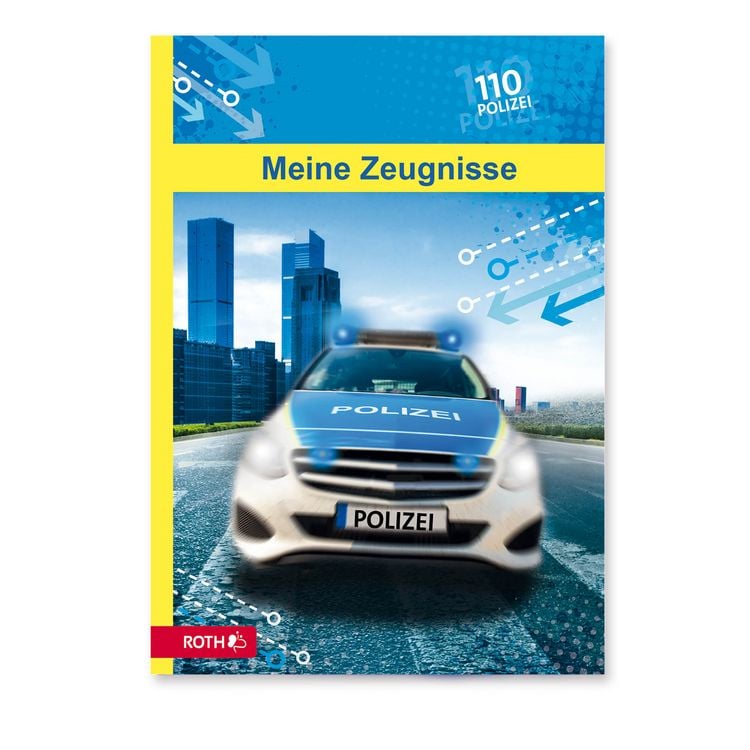 Produktbild: Zeugnismappe mit Design, Polizei 110